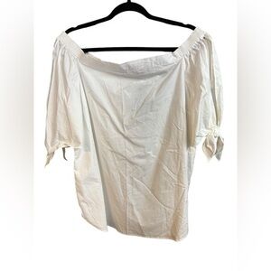 Lauren Ralph Lauren NWT Women’s White Off-Shoulder Split Sleeve Top XXL